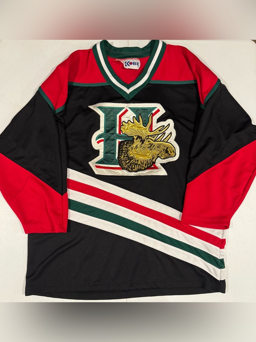 Vintage Kobe Halifax Mooseheads Hockey alternate hockey jersey medium QMJHL